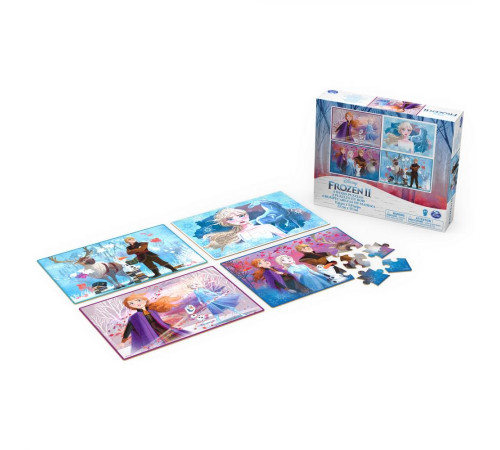 Пазл дерев'яний Spin Master "Холодне серце 2" 4в1, 23 х 15 см