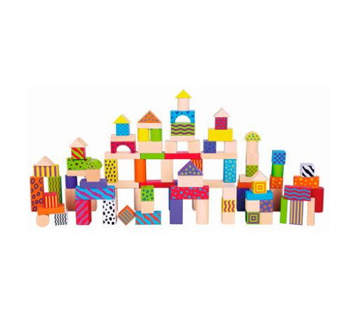 Дерев'яні кубики Viga Toys Візерункові блоки 100 шт., 3 см (59696) Дерев'яні кубики Viga Toys Візерункові блоки 100 шт., 3 см (59696)