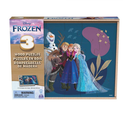 Пазл дерев'яний Spin Master "Крижане серце" 3в1 21,3 х 28,4 см