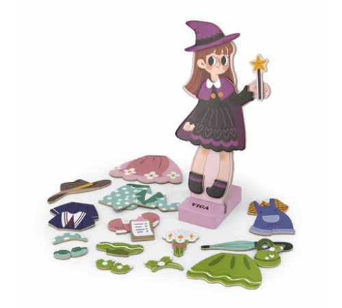 Магнітна гра Viga Toys Вдягни дівчинку (44635) Магнітна гра Viga Toys Вдягни дівчинку (44635)