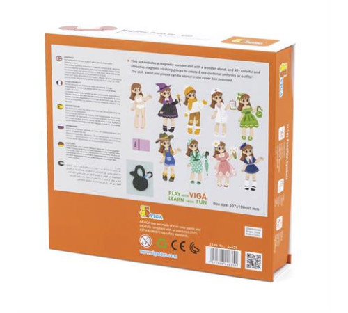Магнітна гра Viga Toys Вдягни дівчинку (44635) Магнітна гра Viga Toys Вдягни дівчинку (44635)