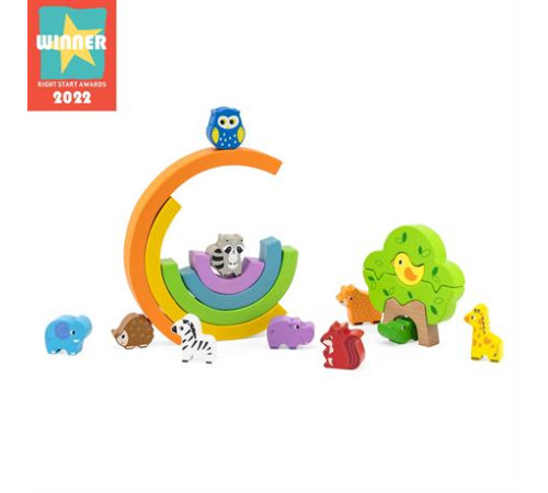 Дерев'яна гра-балансир Viga Toys Веселка (44590) Дерев'яна гра-балансир Viga Toys Веселка (44590)