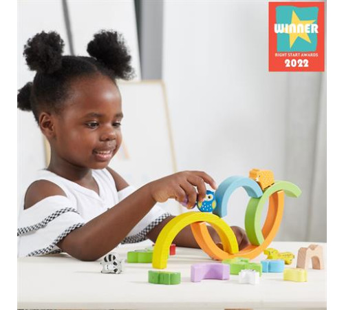 Дерев'яна гра-балансир Viga Toys Веселка (44590) Дерев'яна гра-балансир Viga Toys Веселка (44590)
