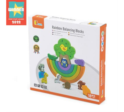 Дерев'яна гра-балансир Viga Toys Веселка (44590) Дерев'яна гра-балансир Viga Toys Веселка (44590)