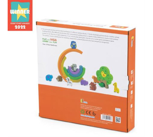 Дерев'яна гра-балансир Viga Toys Веселка (44590) Дерев'яна гра-балансир Viga Toys Веселка (44590)