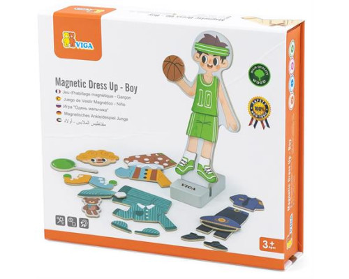 Магнітна гра Viga Toys Вдягни хлопчика (44636)