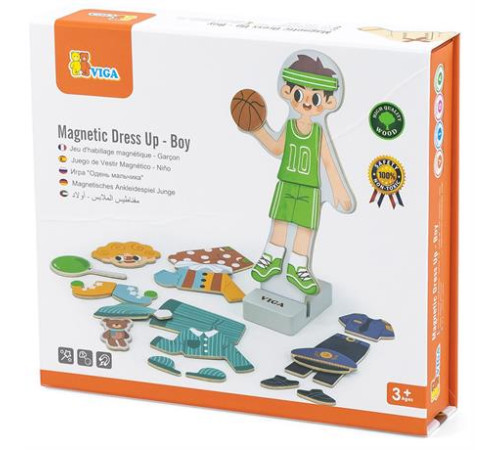 Магнітна гра Viga Toys Вдягни хлопчика (44636) Магнітна гра Viga Toys Вдягни хлопчика (44636)