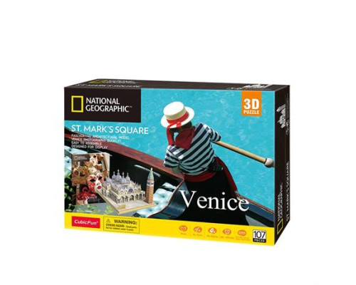 3D пазл CubicFun National Geographic Площа Святого Марка (DS0980h)