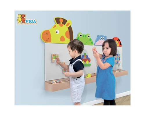 Магнітний танграм для дошок Viga Toys 35 ел. (50643FSC)