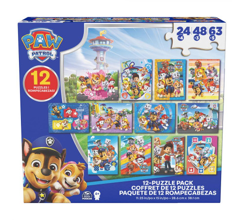 Пазл Spin Master "Щенячий патруль" 12в1, 555 ел.