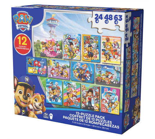 Пазл Spin Master "Щенячий патруль" 12в1, 555 ел.