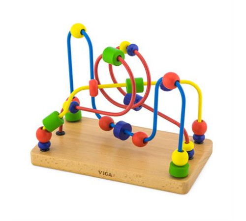 Пальчиковий лабіринт Viga Toys Кольорові намистини (56256) Пальчиковий лабіринт Viga Toys Кольорові намистини (56256)