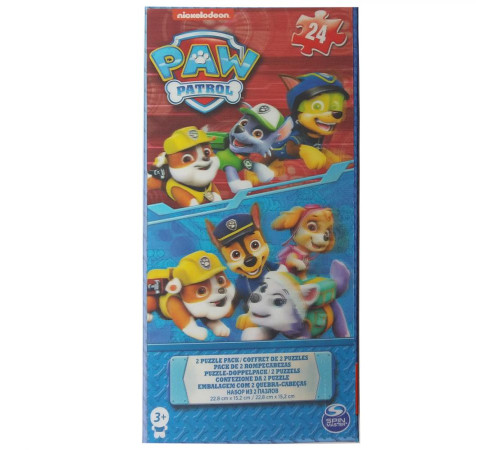Пазл переливний Spin Master 2в1 "Щенячий патруль" 22,8 х 15,2 см, 24 ел.