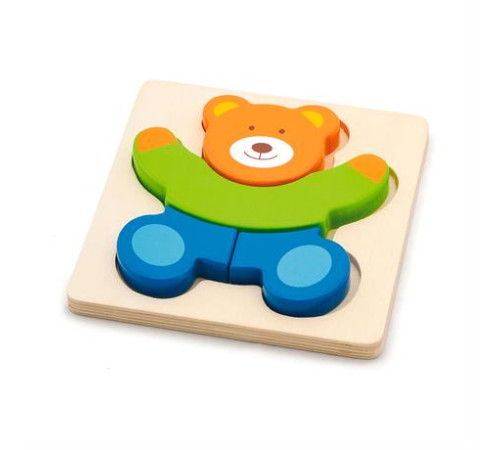 Дерев'яний мініпазл Viga Toys Ведмедик (50169) Дерев'яний мініпазл Viga Toys Ведмедик (50169)