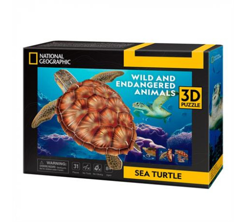 3D пазл CubicFun Зникаючі тварини Морська черепаха (DS1080h) 3D пазл CubicFun Зникаючі тварини Морська черепаха (DS1080h)