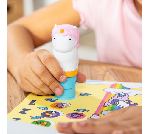 Дитячий блокнот та штамп Spin Master З наліпками Єдиноріг Melissa and Doug. Sticker WOW