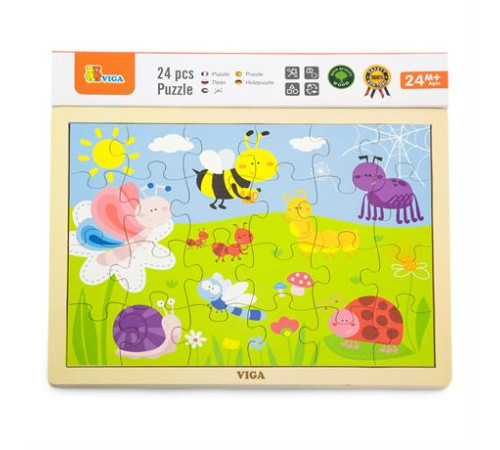 Дерев'яний пазл Viga Toys Парк, 24 ел. (50199) Дерев'яний пазл Viga Toys Парк, 24 ел. (50199)