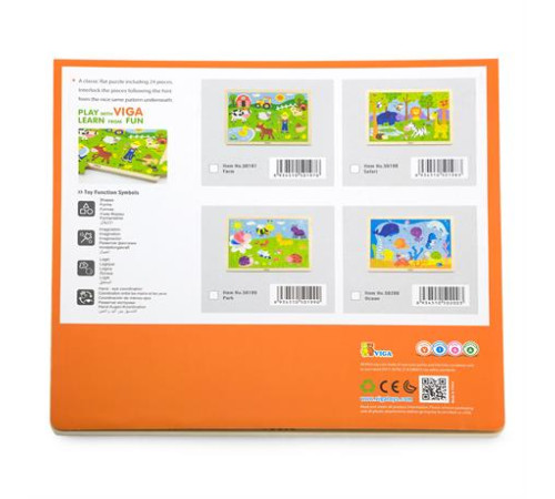 Дерев'яний пазл Viga Toys Парк, 24 ел. (50199) Дерев'яний пазл Viga Toys Парк, 24 ел. (50199)