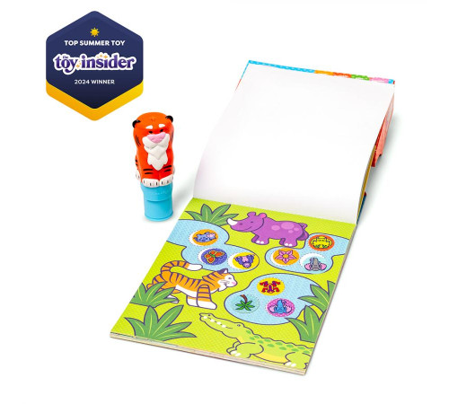 Дитячий блокнот та штамп Spin Master З наліпками Тигреня Melissa and Doug. Sticker WOW
