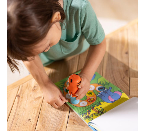 Дитячий блокнот та штамп Spin Master З наліпками Тигреня Melissa and Doug. Sticker WOW