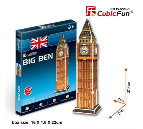3D пазл CubicFun Міні Біг Бен (S3015h) 3D пазл CubicFun Міні Біг Бен (S3015h)