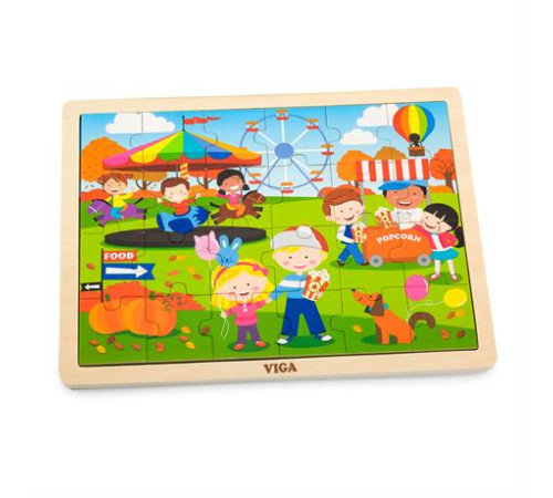 Дерев'яний пазл Viga Toys Пори року: осінь, 24 ел. (51271) Дерев'яний пазл Viga Toys Пори року: осінь, 24 ел. (51271)