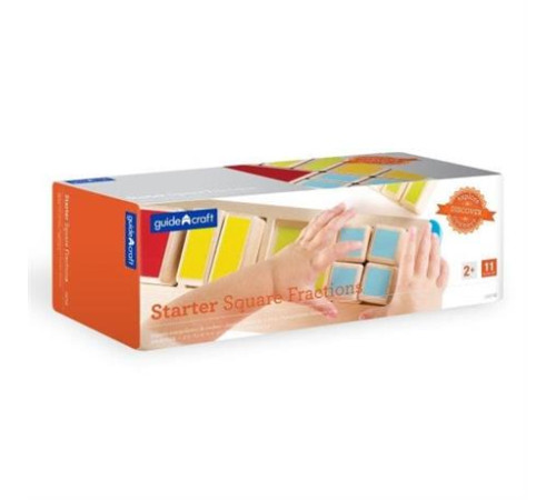 Дерев'яний пазл-сортер Guidecraft Manipulatives Частини квадрата (G6748) Дерев'яний пазл-сортер Guidecraft Manipulatives Частини квадрата (G6748)