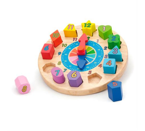 Дерев'яний пазл-сортер Viga Toys Годинник (59235) Дерев'яний пазл-сортер Viga Toys Годинник (59235)