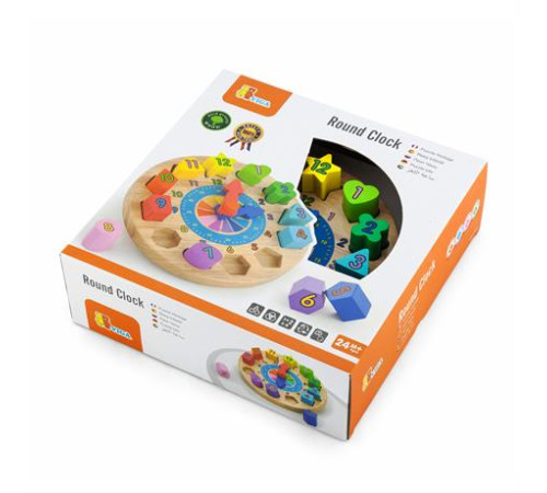 Дерев'яний пазл-сортер Viga Toys Годинник (59235) Дерев'яний пазл-сортер Viga Toys Годинник (59235)
