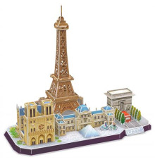 3D пазл CubicFun City Line Париж (MC254h)