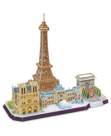 3D пазл CubicFun City Line Париж (MC254h)