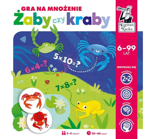 Дитяча розвиваюча гра «Жаби чи краби» 6+ GRA_ZABY_CZY_KRABY