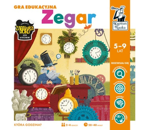 Дитяча розвиваюча гра "Годинник" 5-9 років GRA_ZEGAR_WII