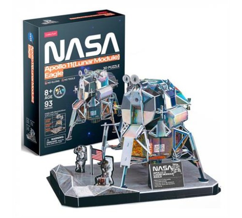 3D пазл CubicFun NASA Місячний модуль Орел місії Аполлон-11 (DS1058h) 3D пазл CubicFun NASA Місячний модуль Орел місії Аполлон-11 (DS1058h)