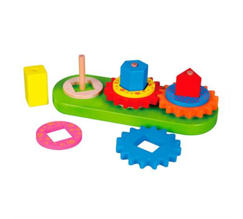 Дерев'яна пірамідка Viga Toys Шестерінки (59611) Дерев'яна пірамідка Viga Toys Шестерінки (59611)