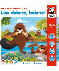 Дитяча розвиваюча математична гра «Порахуй добре, Бобер!» для дітей 3-6 років