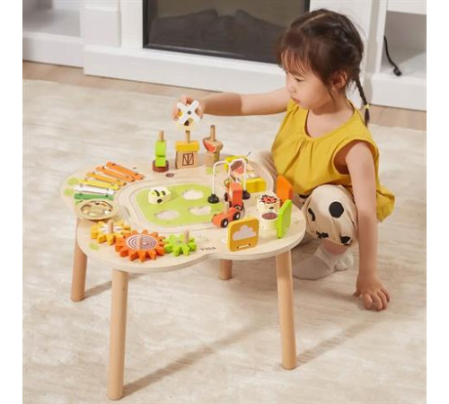 Дерев'яний розвивальний столик Viga Toys Ферма (44657) Дерев'яний розвивальний столик Viga Toys Ферма (44657)
