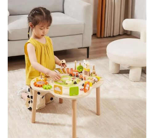 Дерев'яний розвивальний столик Viga Toys Ферма (44657) Дерев'яний розвивальний столик Viga Toys Ферма (44657)
