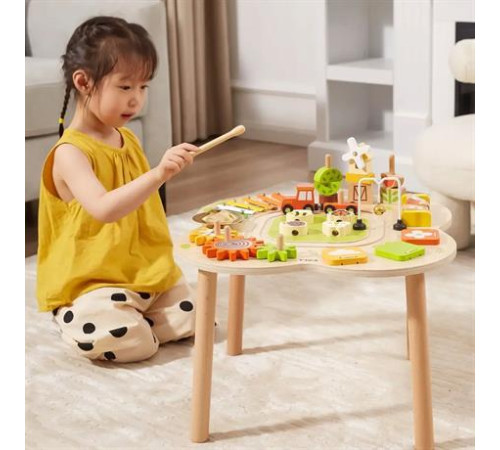 Дерев'яний розвивальний столик Viga Toys Ферма (44657) Дерев'яний розвивальний столик Viga Toys Ферма (44657)
