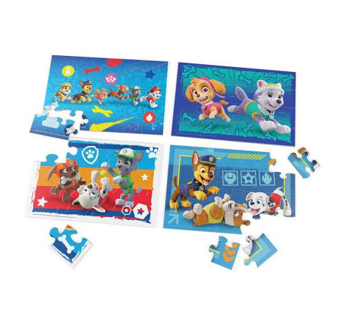 Пазл дерев’яний Spin Master "Щенячий патруль" 4в1, 23 х 15 см, 72 ел.