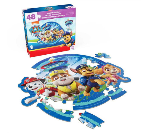Пазл Spin Master Відважна команда "Щенячий патруль" 26 х 23 см, 48 ел.