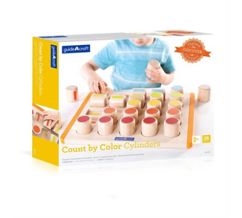 Дерев'яний сортер Guidecraft Manipulatives Рахункові циліндри (G6902) Дерев'яний сортер Guidecraft Manipulatives Рахункові циліндри (G6902)
