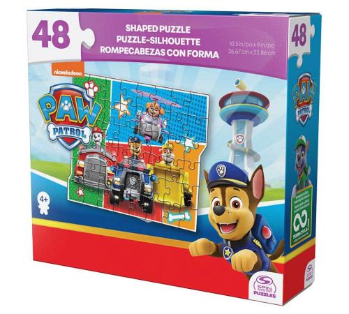 Пазл Spin Master Герої на атомобілях "Щенячий патруль" 26 х 23 см, 48 ел.