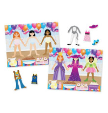 Набір багаторазових наліпок Spin Master Одягни ляльку Melissa and Doug