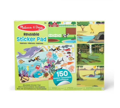 Набір багаторазових наліпок Spin Master Середовище проживання тварин Melissa and Doug