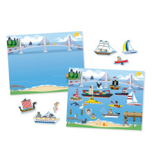 Набір багаторазових наліпок Spin Master Транспорт Melissa and Doug