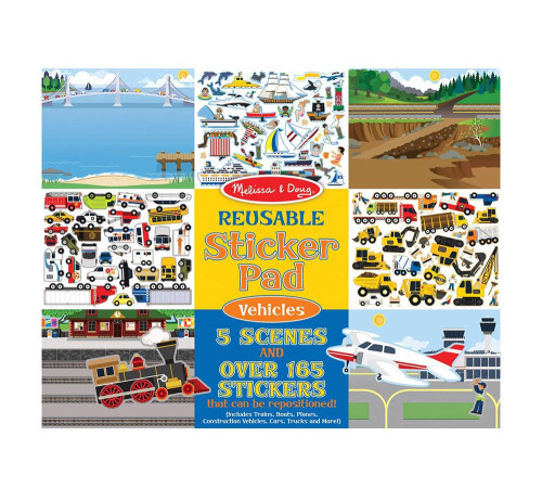 Набір багаторазових наліпок Spin Master Транспорт Melissa and Doug