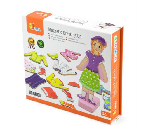 Набір магнітів Viga Toys Гардероб дівчинки (59652) Набір магнітів Viga Toys Гардероб дівчинки (59652)