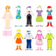 Набір магнітів Viga Toys Гардероб дівчинки (59652)