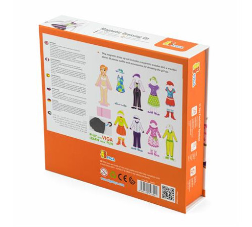 Набір магнітів Viga Toys Гардероб дівчинки (59652) Набір магнітів Viga Toys Гардероб дівчинки (59652)
